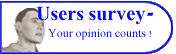 Your opinion counts! - Users survey